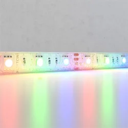 Светодиодная лента 12В 5050 14,4Вт/м Цветная (RGB) 5м IP65 (Белый) 10135