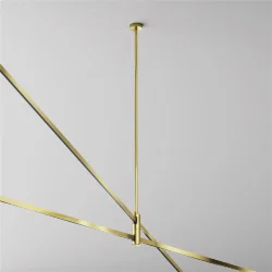 Крепление потолочное Long двойное 700мм Flarity латунь (Латунь)