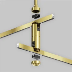 Крепление потолочное Long двойное 700мм Flarity латунь (Латунь) TRA159C-D1-BS