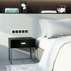 Рамка из поликарбоната на 5 постов Snabb Basic белый W0052001