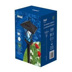 USL-S-185-PM1550 RETRO Садовый светильник на солнечной батарее Ретро, 2 светодиода, Белый свет, 1xАА Ni-Mh аккумулятор в-к, IP44, TM Uniel