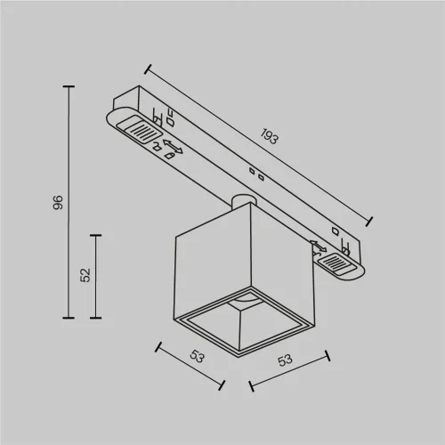 Трековый светильник Альфа / Alfa S Exility 3000K 7Вт 50° (Черный) TR133-2-7W3K-W - фото 4
