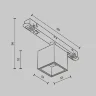 Трековый светильник Альфа / Alfa S Exility 3000K 7Вт 50° (Черный) TR133-2-7W3K-W - фото 4