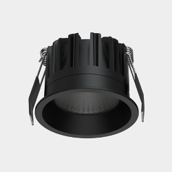 'Светильник светодиодный Встраиваемый , серия DL-RE, Черный, 8Вт, IP44, Теплый белый (3000К) , DL-RE1202-BL-WW 020294