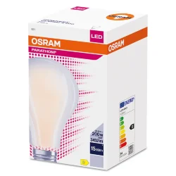 Лампа светодиодная филаментная 24W/4000K (=200W) E27 | Матовая | PARATHOM FILAMENT | - OSRAM