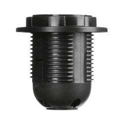 Патрон WOLTA WLH-008   E27 с кольцом, пластиковый, черный