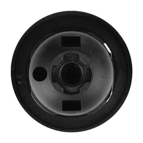 Патрон WOLTA WLH-008   E27 с кольцом, пластиковый, черный - фото 3.