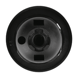 Патрон WOLTA WLH-008   E27 с кольцом, пластиковый, черный