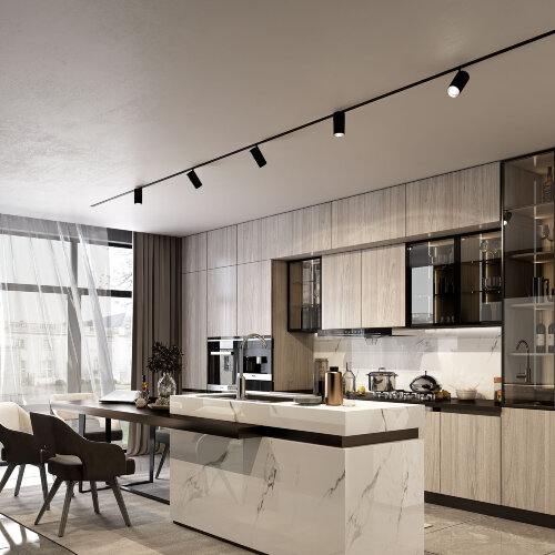 Трековый светильник Slim Magnetic R03 20W 4200K черный - Фото 5