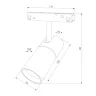Slim Magnetic R03 Трековый светильник 20W 4200K черный 85013/01 85013/01 - фото 9