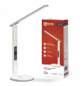 Светильник настольный светодиодный PLUS ССО-18Б 12Вт 3000-6500К 600Лм сенсор, с беспроводной зарядкой, часы, температура, с адаптером БЕЛЫЙ IN HOME - Фото 2