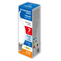 LED-CW35-7W-4000K-E14-FR-SLF Лампа светодиодная, Форма свеча на ветру, матовая, Белый свет 4000К