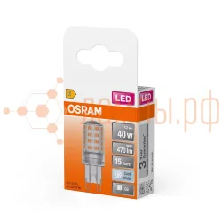 Лампа светодиодная 4.2W/4000K G9 220V | 470Lm d18x49 | - OSRAM