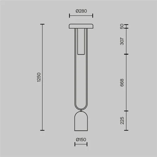 Напольный светильник (торшер) Ikebana 3000К 24Вт (Латунь) - фото 7