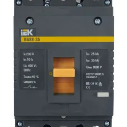 Выключатель автоматический 3п 200А 35кА ВА 88-35 KARAT IEK SVA30-3-0200