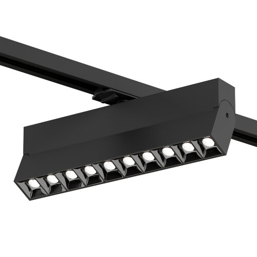 DK6646-BK Поворотный однофазный трековый светильник EDDER со светодиодом L271mm 220V 20W 30° 4000K IP20 черный алюминий.