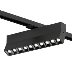 Поворотный однофазный трековый светильник EDDER со светодиодом L271mm 220V 20W 30° 4000K IP20 черный алюминий, Denkirs DK6646-BK