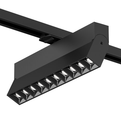 DK6646-BK Поворотный однофазный трековый светильник EDDER со светодиодом L271mm 220V 20W 30° 4000K IP20 черный алюминий. Фото 2