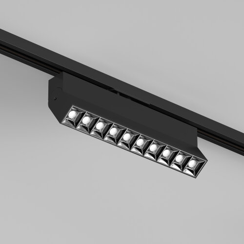 DK6646-BK Поворотный однофазный трековый светильник EDDER со светодиодом L271mm 220V 20W 30° 4000K IP20 черный алюминий.