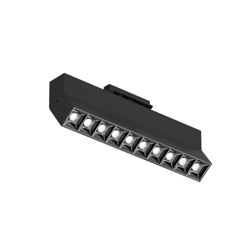 DK6646-BK Поворотный однофазный трековый светильник EDDER со светодиодом L271mm 220V 20W 30° 4000K IP20 черный алюминий. Фото 4