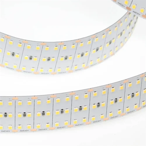 Светодиодная лента Lux Class, 2835, 480 led/m, трехрядная, day white, 24V, 35W/m, IP20, X09 - фото II