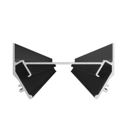 Закладной профиль под шинопровод для натяжного потолка 2м, Denkirs TR3050-AL