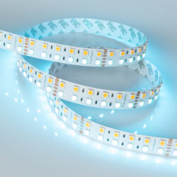 Светодиодная лента RT 2-5000 24V RGB-Warm 2x2 (5060, 720 LED, LUX) (Arlight, 32 Вт/м, IP20)