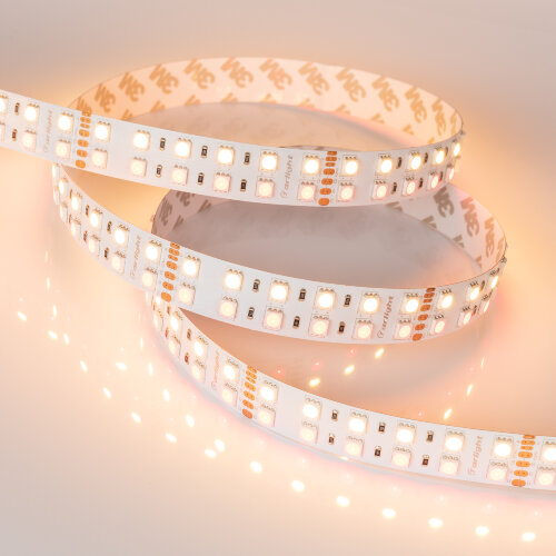 Светодиодная лента RT 2-5000 24V RGB-Warm 2x2 (5060, 720 LED, LUX) (Arlight, 32 Вт/м, IP20) - фото 5