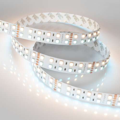 Светодиодная лента RT 2-5000 24V RGB-Warm 2x2 (5060, 720 LED, LUX) (Arlight, 32 Вт/м, IP20) - фото 7