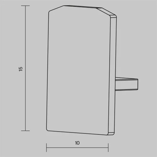 Заглушка для шинопровода, 2 шт. Levity (Черный) TRA184EC-1B - фото 6