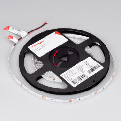 Светодиодная лента RT-А60-8mm 12V Yellow (4.8 W/m, IP20, 2835, 5m) (Arlight, Открытый) 010521(2)