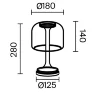 Настольный светильник Спирито / Spirito 3000К 13Вт (Черный) MOD286TL-L8B3K - фото 6