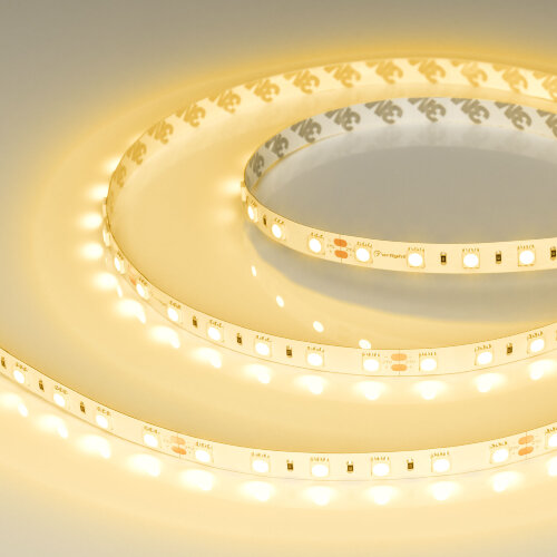 Светодиодная лента RT-B60-10mm 24V Yellow (14.4 W/m, IP20, 5060, 5m) (Arlight, 14.4 Вт/м, IP20) 008816(2) - фото