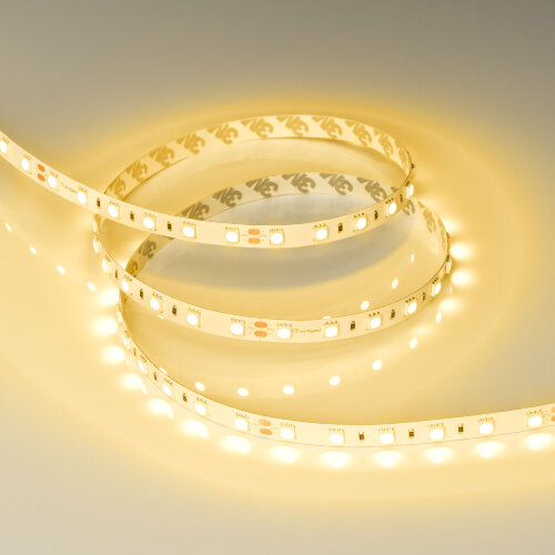 Светодиодная лента RT-B60-10mm 24V Yellow (14.4 W/m, IP20, 5060, 5m) (Arlight, 14.4 Вт/м, IP20) 008816(2) - фото 2