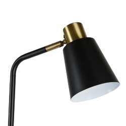 UML-T700 E27 BLACK Торшер напольный под лампу Е27, 40W, с регулировкой наклона, Механический выключатель, Черный