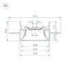 Профиль FOLED-50-CEIL-CENTER-2000 (Arlight, Алюминий) 035769 - фото 4