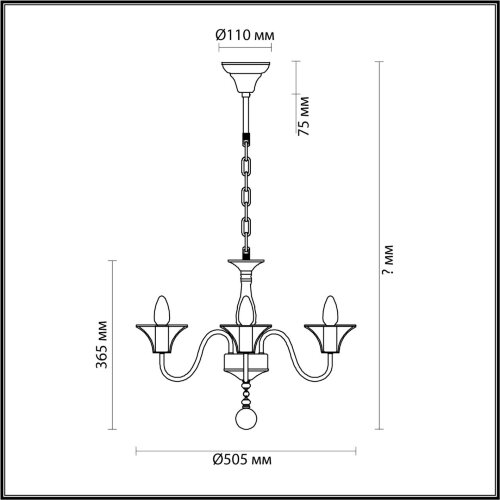 Люстра «LUMION» 5295/5, серия: LAKE (крепление на крюк). Фото 2.