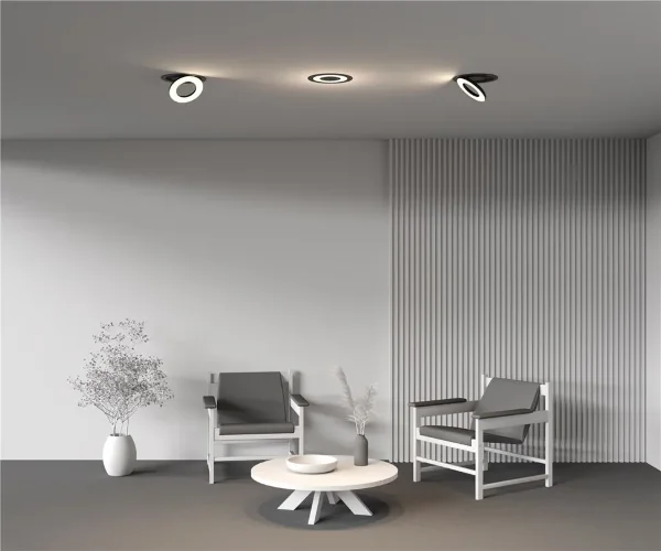 Встраиваемый светильник Vector 3000K 12Вт 110° (Черный) - фото 4