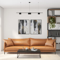 Подвесной светильник ORBIT, IP20, 7xGU10 LED до 15 Вт, черный матовый, алюминий, Denkirs DK4063-BK