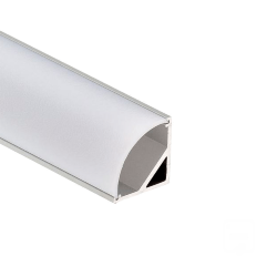 Профиль для подсветки U-A16R RAL9005 (с экраном) — 2000мм