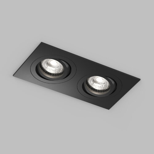 Встраиваемый влагозащищённый светильник HYDRO, IP44, 2?15 Вт LED макс., GU10, алюминий, чёрный. Фото 5