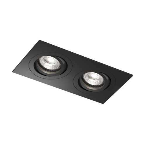 Встраиваемый влагозащищённый светильник HYDRO, IP44, 2?15 Вт LED макс., GU10, алюминий, чёрный. Фото 6