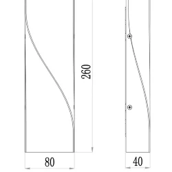 Архитектурная подсветка Твист / Twist 3000К 11Вт IP 65 (Черный) O040WL-L11B3K