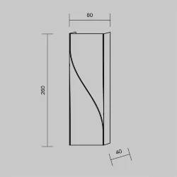 Архитектурная подсветка Твист / Twist 3000К 11Вт IP 65 (Черный) O040WL-L11B3K