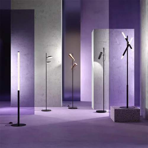 Напольный светильник (торшер) Vigo G9х4 (Черный) - фото 4