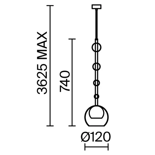 Подвесной светильник Ros GU10х1 (Черный) - фото 3