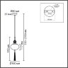 Подвес «LUMION» 8273/1A, серия: GLORIYA (крепление на планке). Фото 3.
