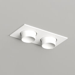 Встраиваемый светильник, IP20, до 15 Вт, LED, GU5,3, белый, пластик, Denkirs DK3122-WH