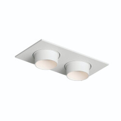 Встраиваемый светильник, IP20, до 15 Вт, LED, GU5,3, белый, пластик, Denkirs DK3122-WH