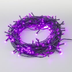 ULD-S1000-100-DGA PINK IP20 Гирлянда светодиодная, 10м, 100 светодиодов, Розовый свет, Провод зеленый